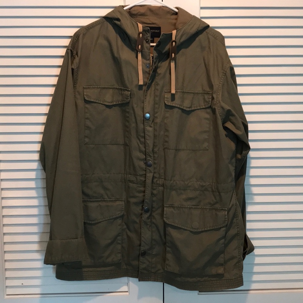 Banana Republic Canvas Jacket Large (Olive)